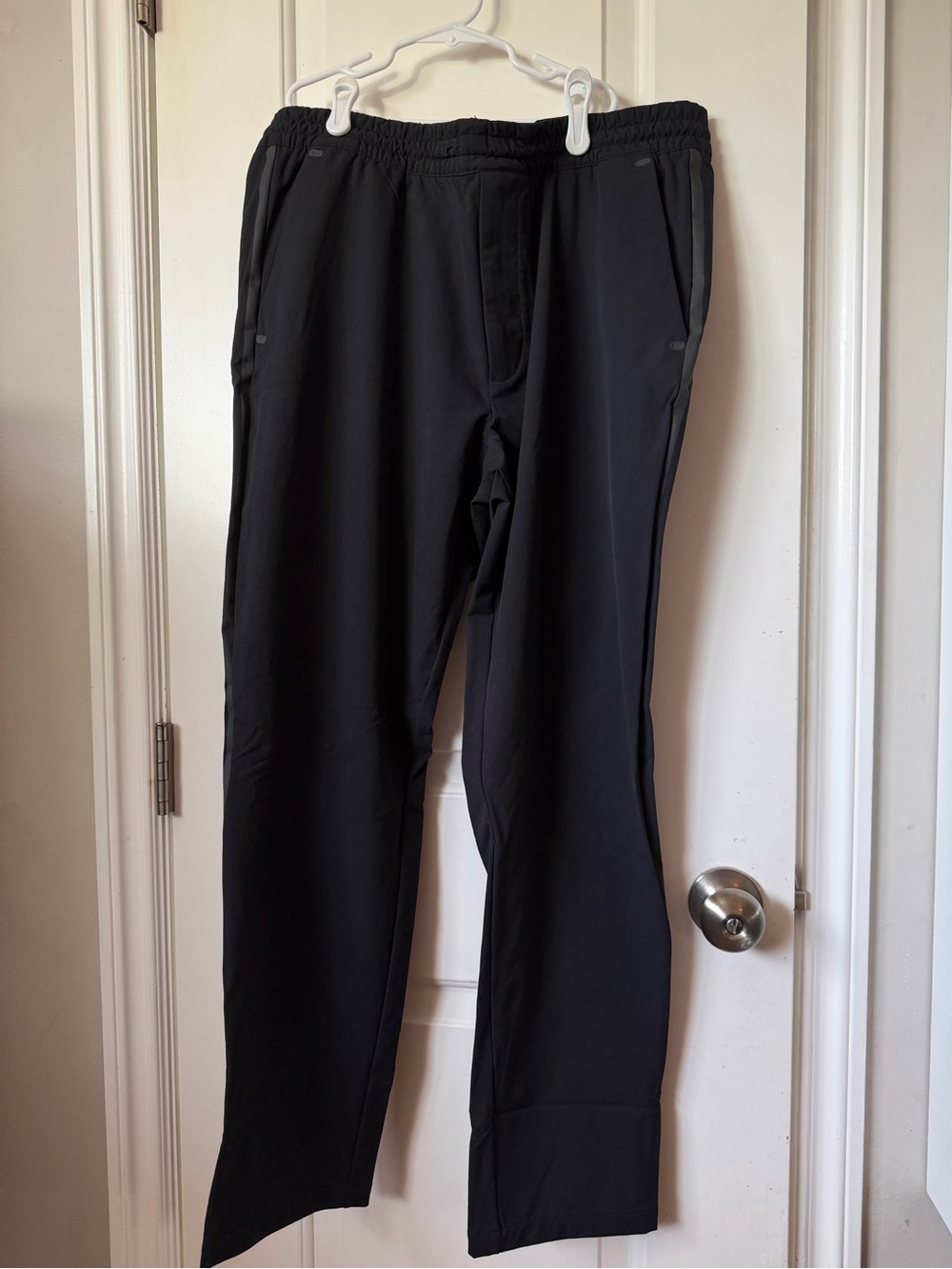 Outerknown Men's Black Athletic Joggers with Zipper Pockets
